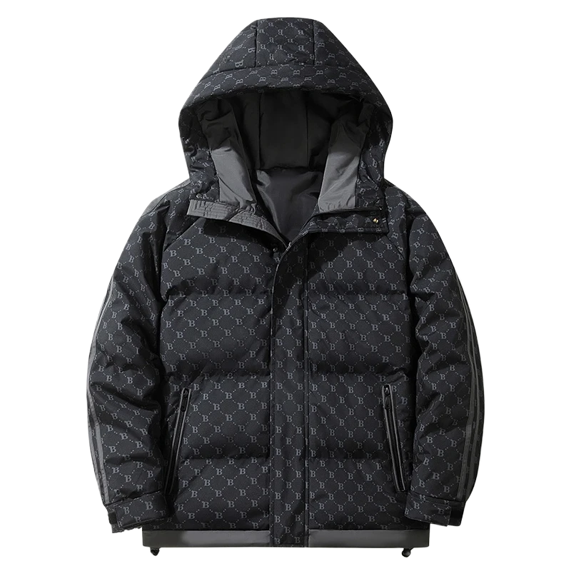 稻草人男装男女棉服外套高端宽松百搭冬季男士棉衣连帽加厚棉袄