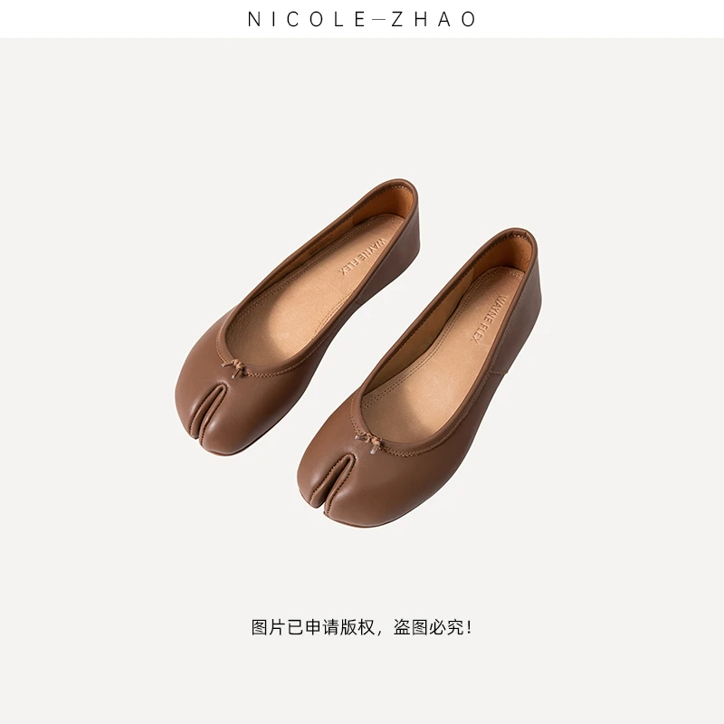 NZ0830【贵姐NICOLE】高端设计师款优雅ins风单鞋皮鞋软底