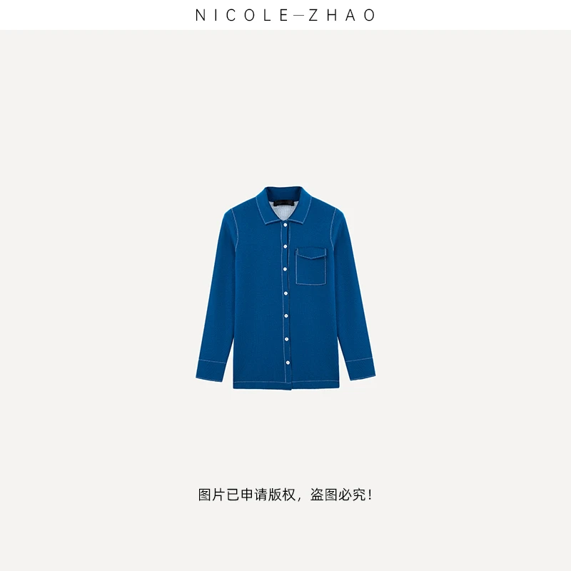 FJ0439【贵姐NICOLE】新西兰进口面料130S黄金YM针织衬衫