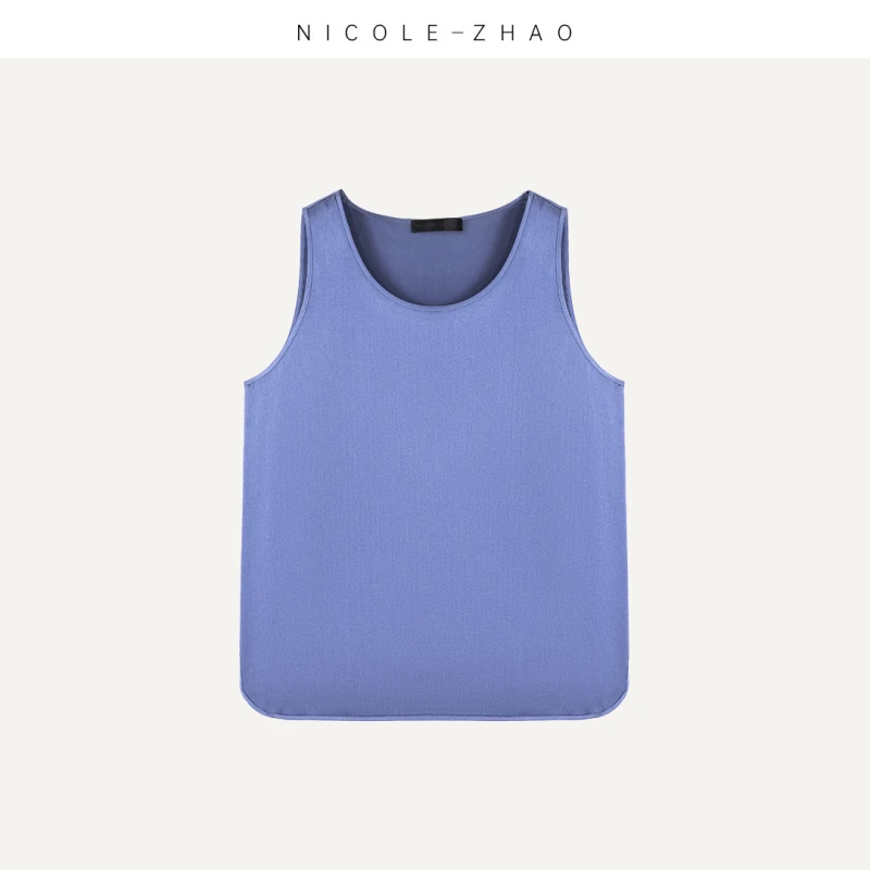 NZ3193【贵姐NICOLE】2023春夏桑蚕丝打底内搭吊带背心夏季