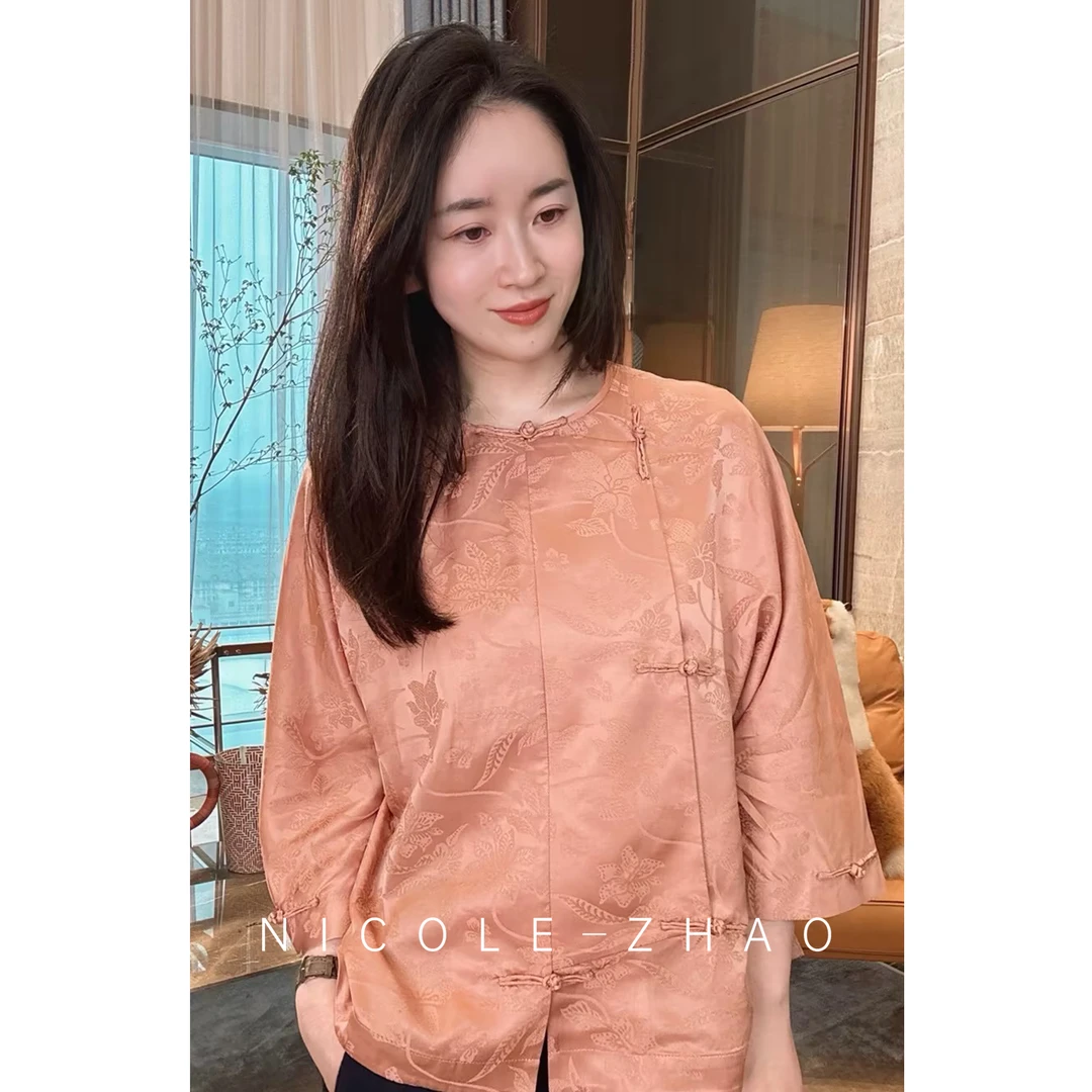 4NWT008【贵姐NICOLE】设计师款新中式休闲外穿国风百搭国风外套