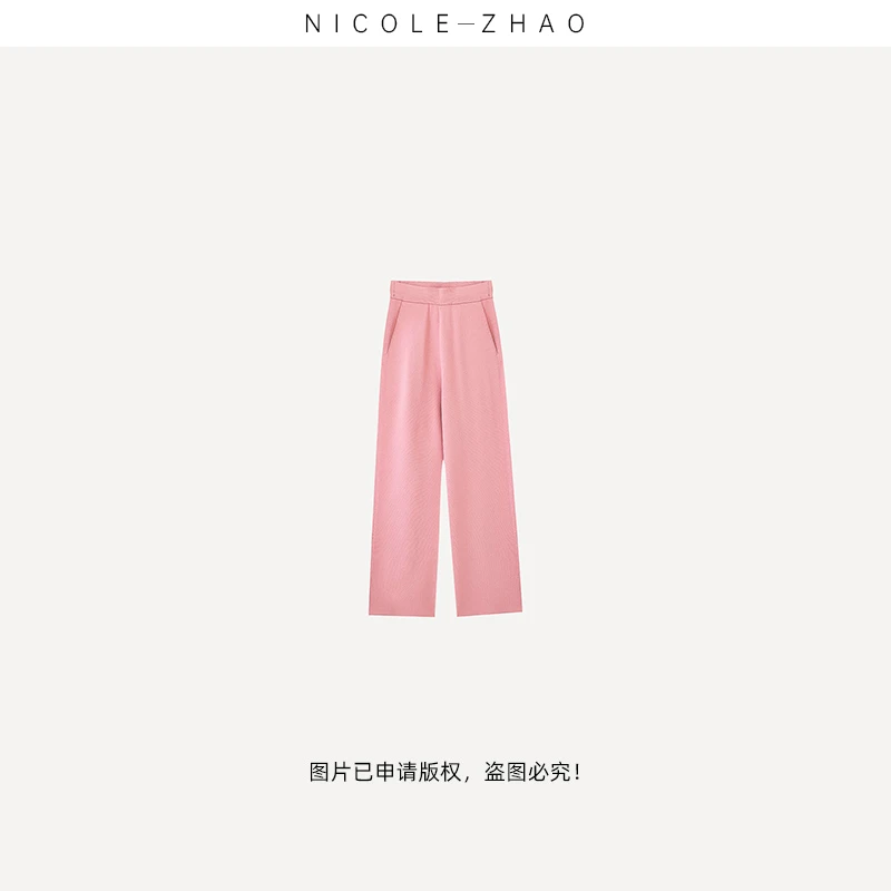 D0337/D03371【贵姐NICOLE】（垂垂裤）高端设计师款垂感休闲裤