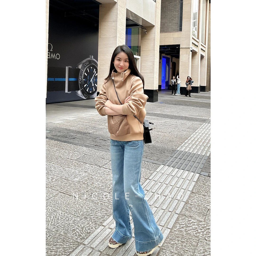 4NCT191【贵姐NICOLE】进口面料立领气质百搭显瘦套头短款外套女