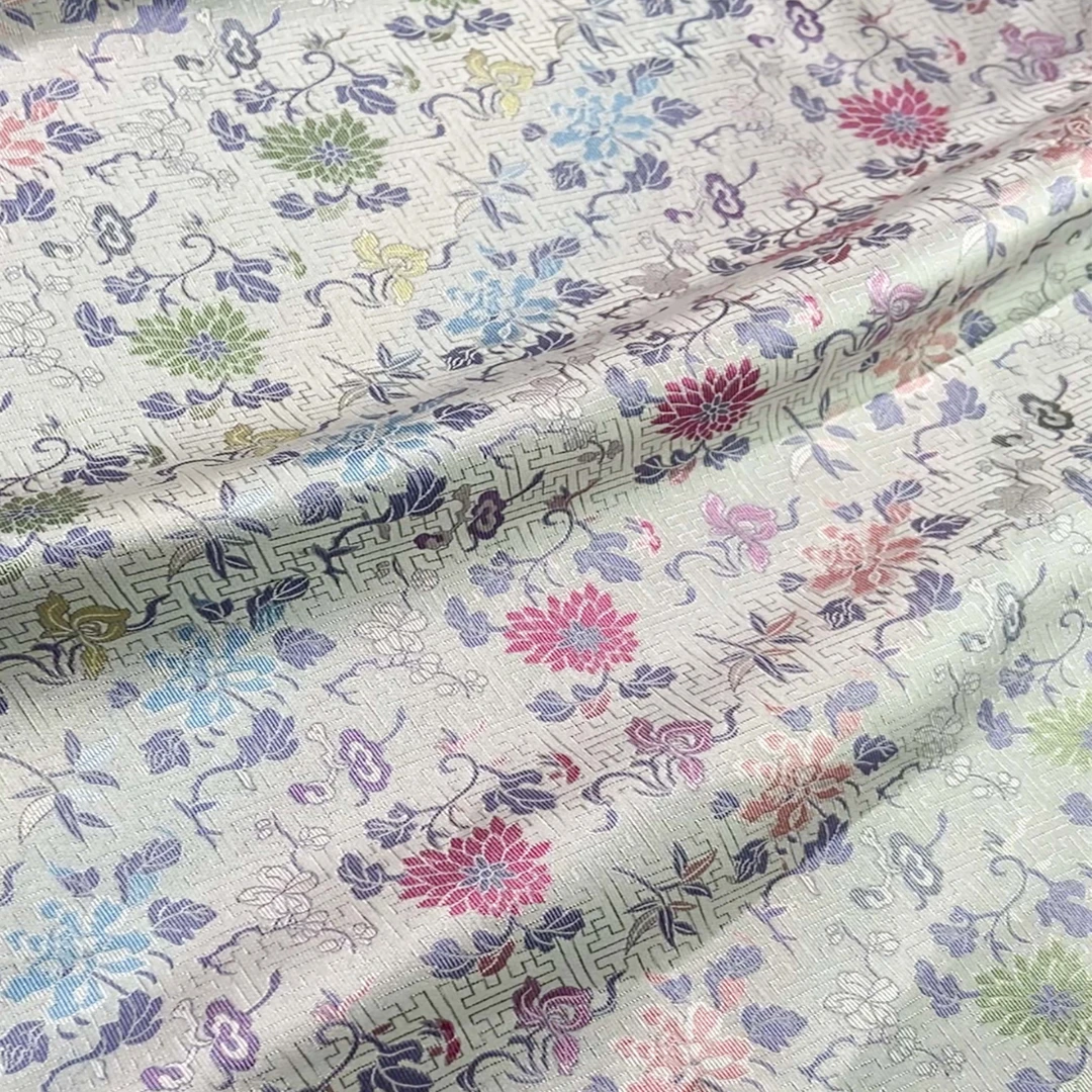 半米链接 吴罗宋锦 串枝菊花（一经开裁不支持7天无理由）