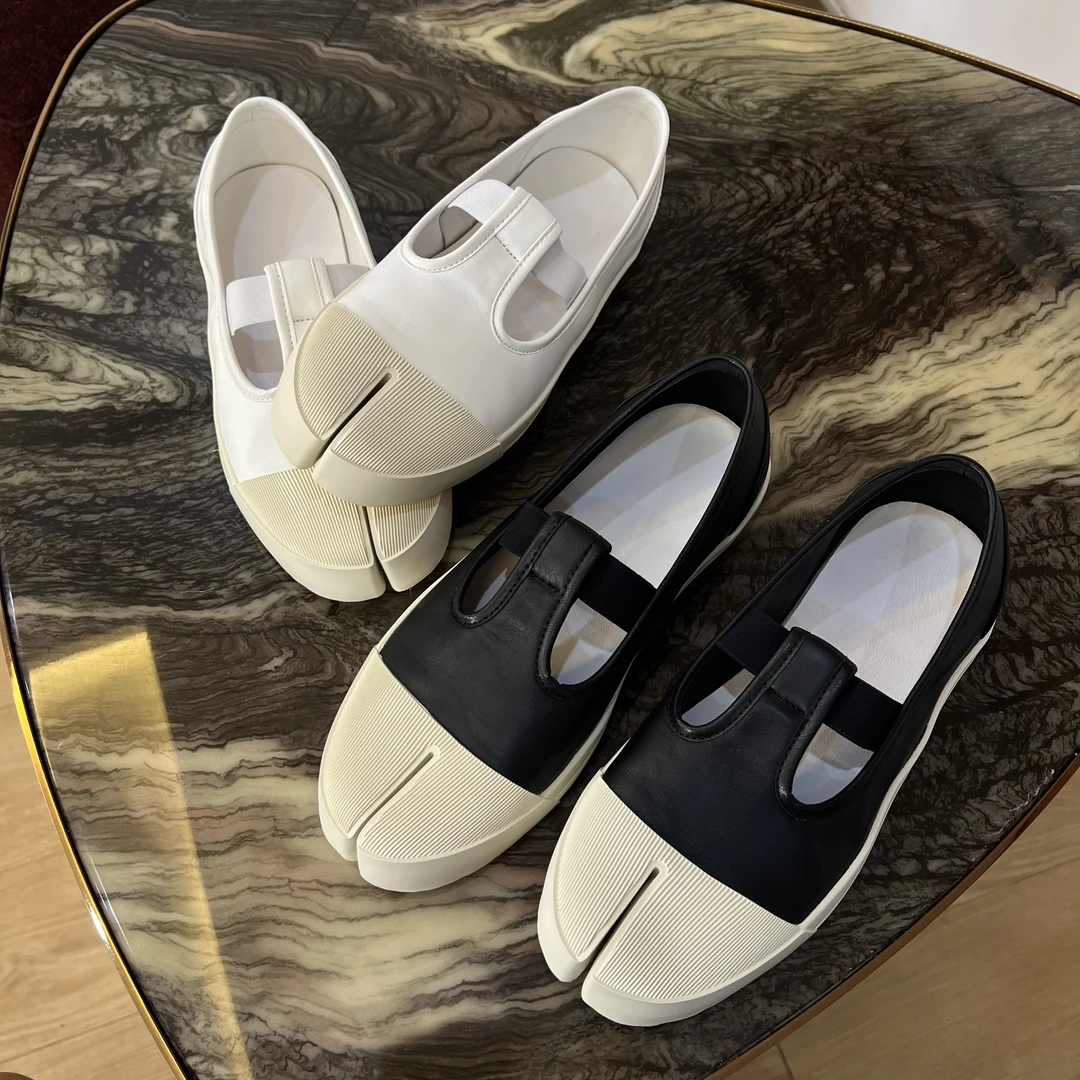 T带分趾鞋羊皮结构玛丽珍