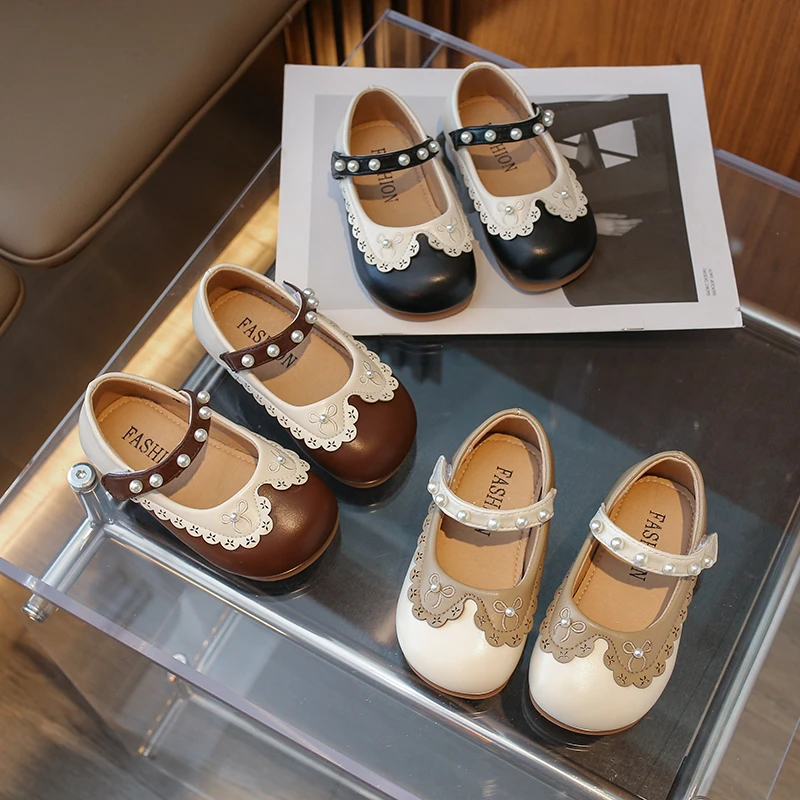 儿童小皮鞋2024春秋新款韩版女童公主鞋宝宝软底防滑单鞋时尚百搭