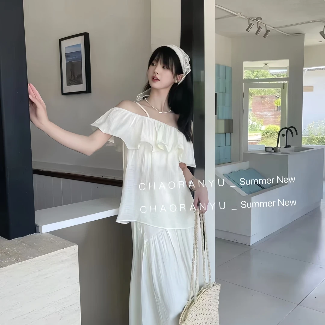 美吕家高品质孤品显瘦纯欲辣妹设计感连衣裙no退换