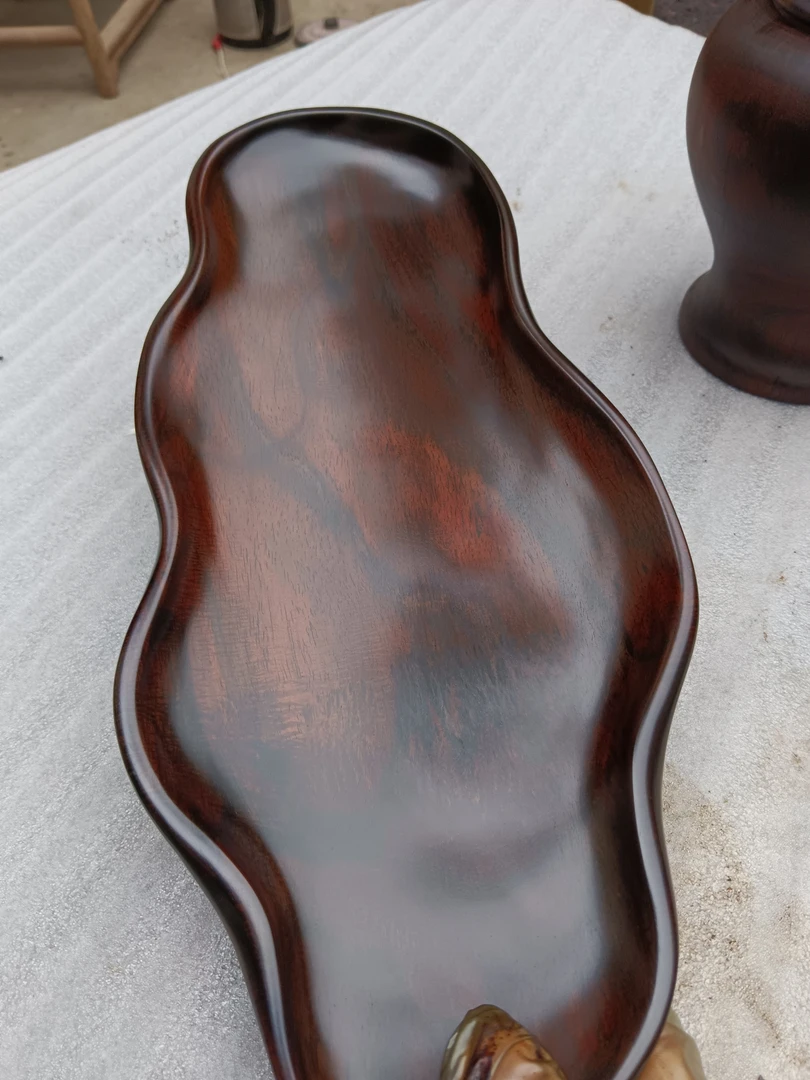 大红酸枝老了果盘