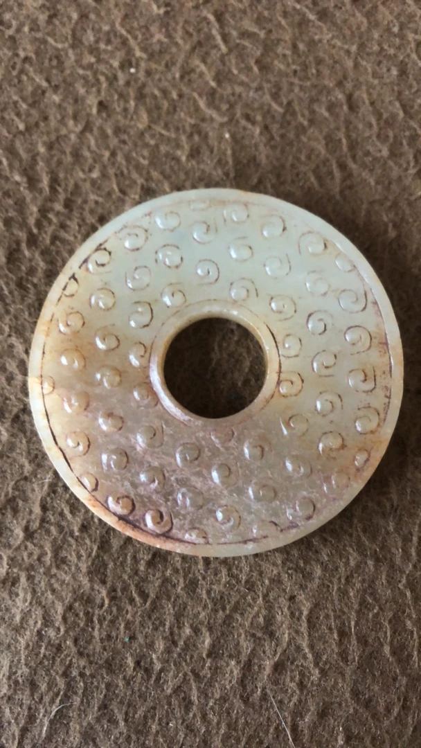 新疆和田玉玉壁老玉藏品吊坠手把件摆件