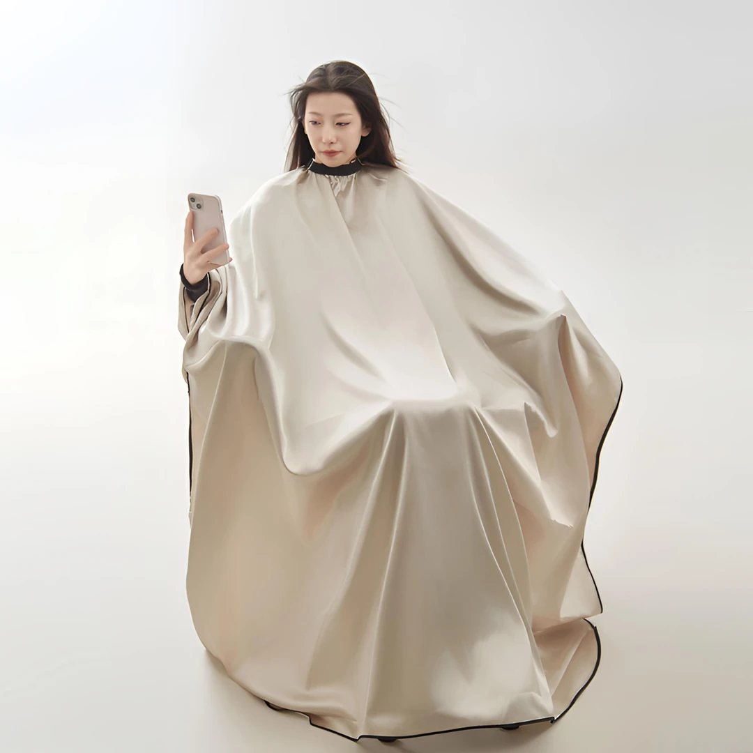 高档发廊 专用围布 柔软 亲肤防泼水 不沾发加长款1.5x1.8