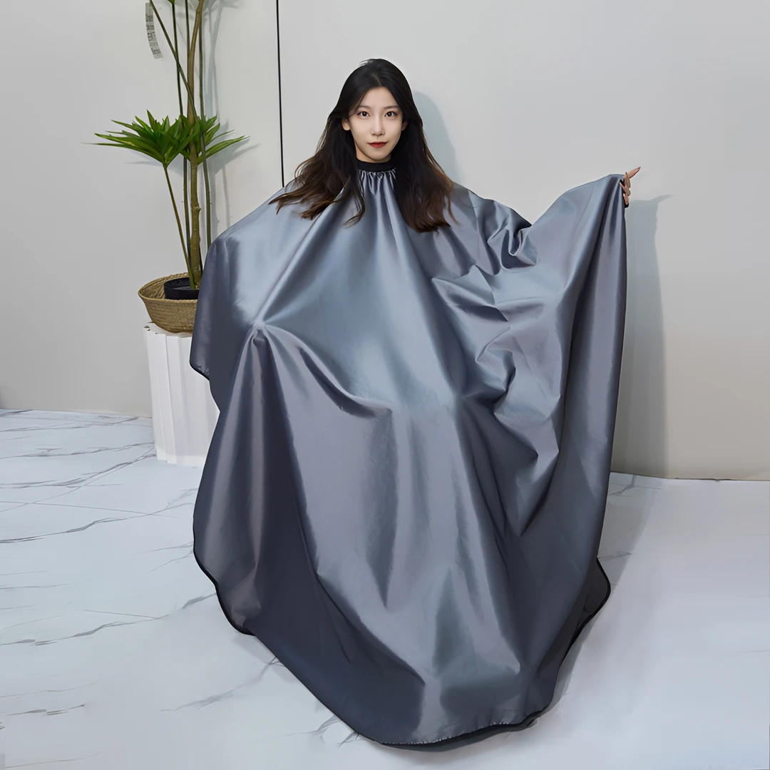 变色龙发廊专用围布 不沾发防静电 防水 加长1.5x1.8