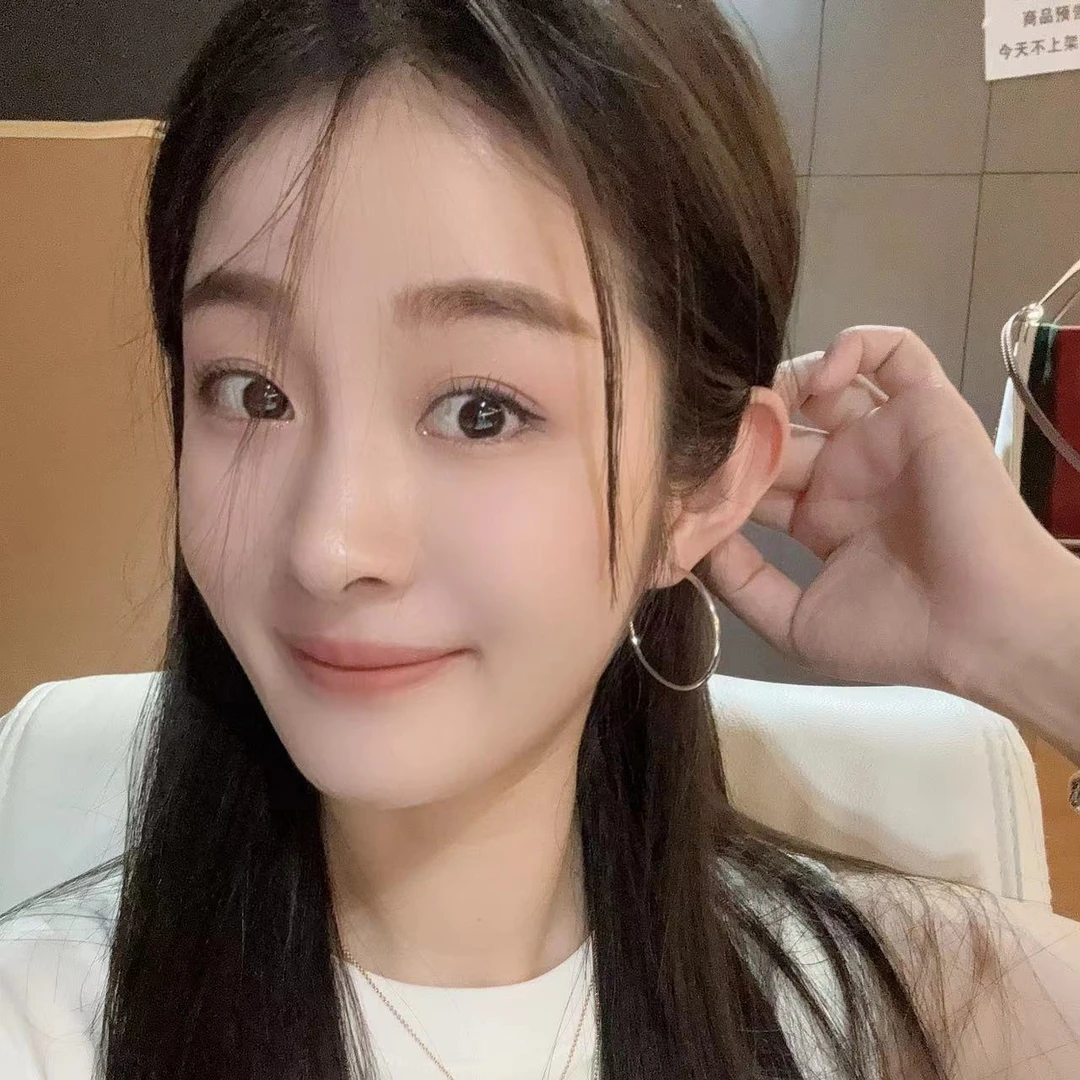 合金耳饰 5335银色一对简约精致百搭经典气质时尚圆弧耳环