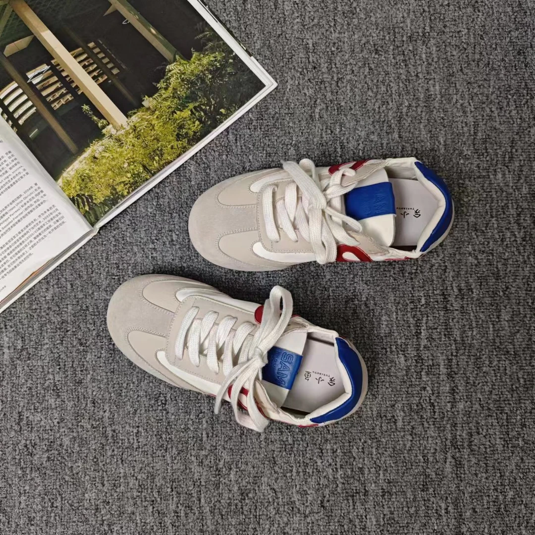 2121余小鱼 白色威威拼色防滑小众重工休闲百搭经典显潮流女鞋