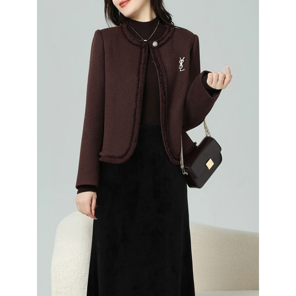 老敏哥 唐顿庄园 高贵高级设计感短款小香外套S09066506