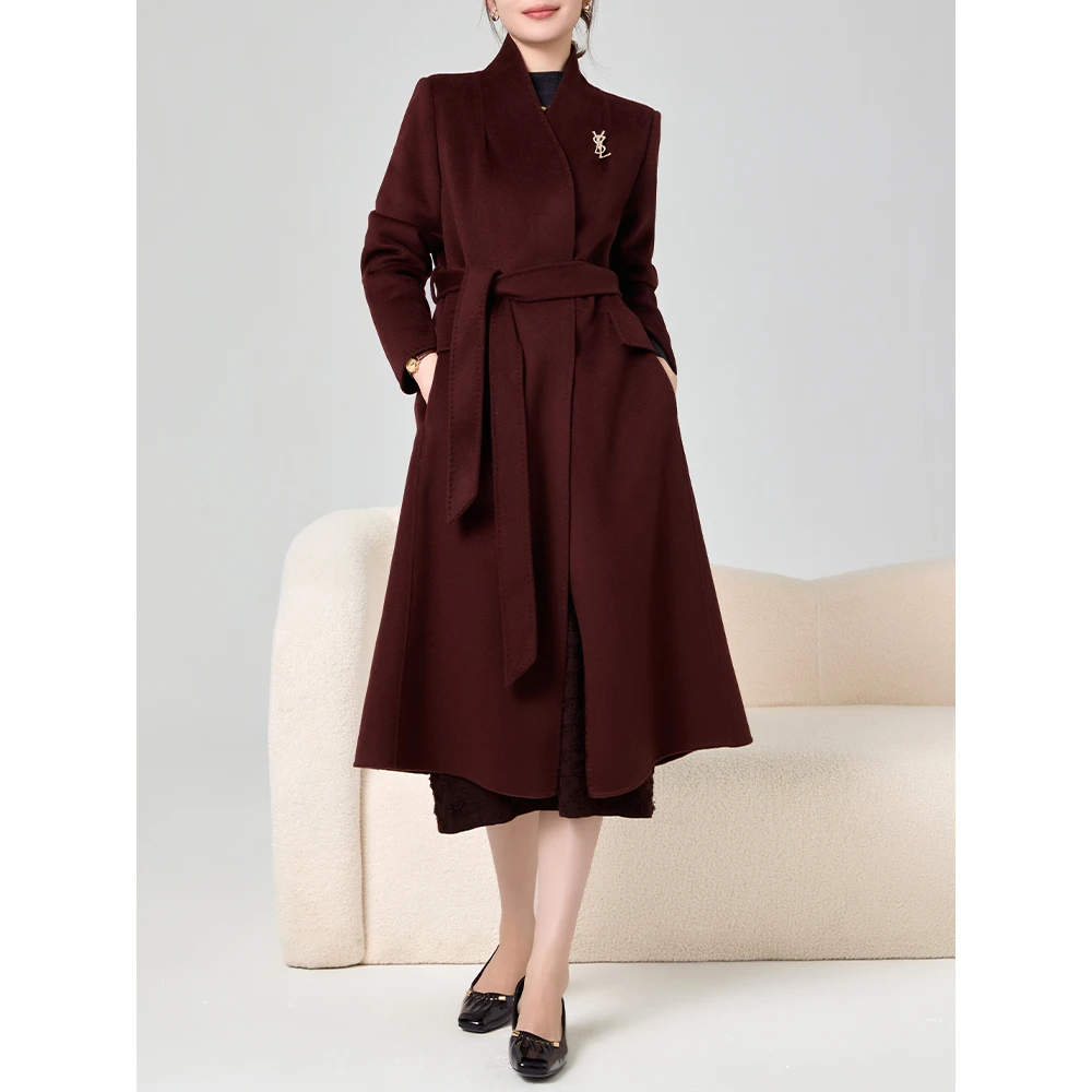 老敏哥 战袍气场全开定制定然高支高密 双面尼大衣S09136523