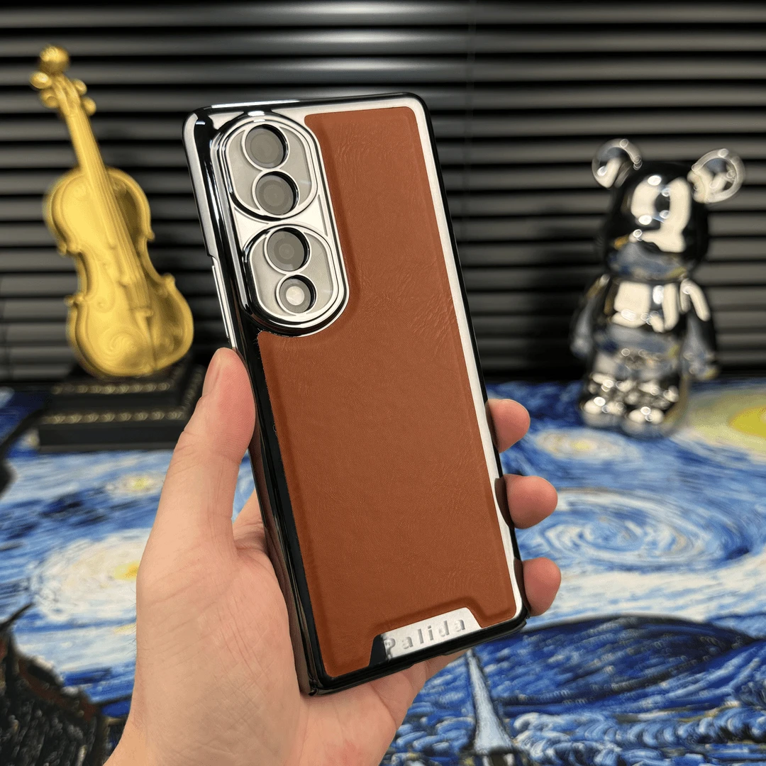 【电镀机甲贴皮边框 自带镜头保护】适用于荣耀70手机壳