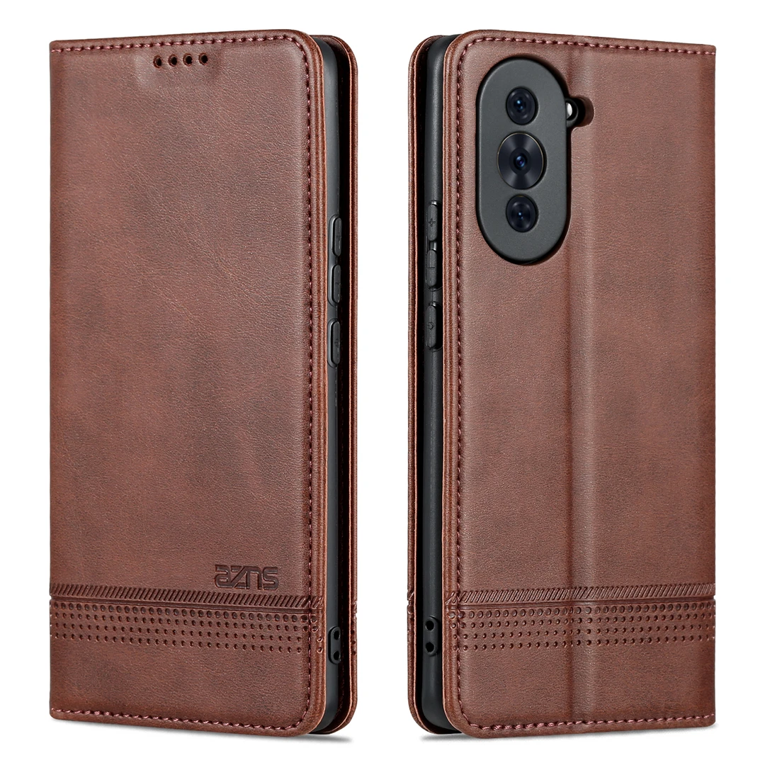 【高档牛纹+磁吸翻盖皮套】华为Nova10Pro手机保护壳商务插卡全包