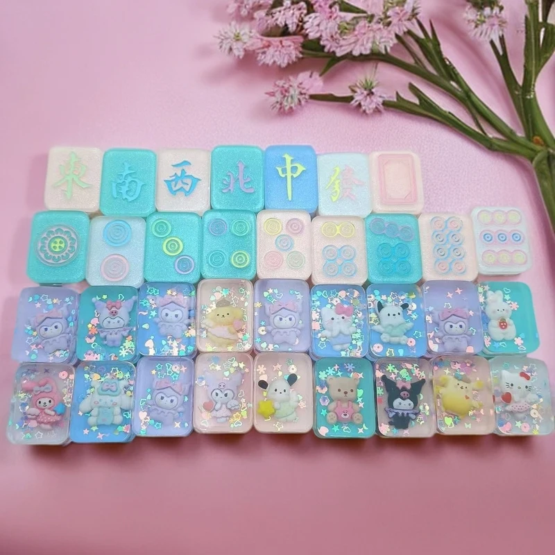 【主播代开】人鱼姬滴胶麻将38号创意摆件手工DIY玩偶麻将定制