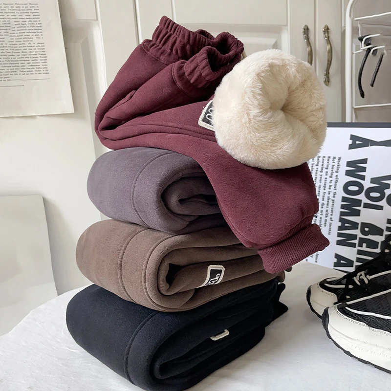 【850克一条过冬特厚抗寒-25℃】儿童加厚棉裤冬季超厚仿兔毛保暖裤