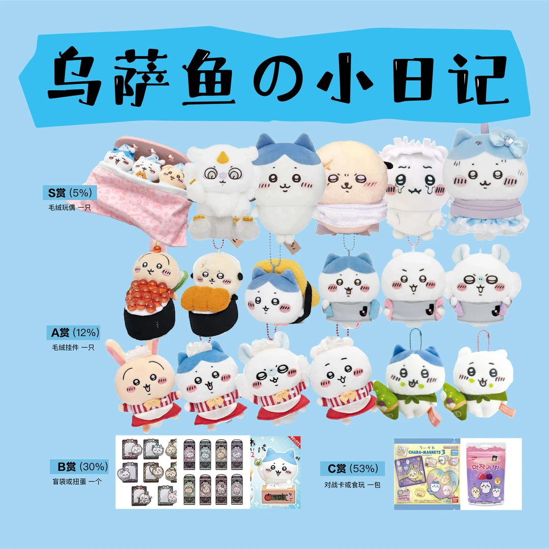【乌萨鱼的小日记】chiikawa吉伊卡哇 盲盒扭蛋(直播代拆)