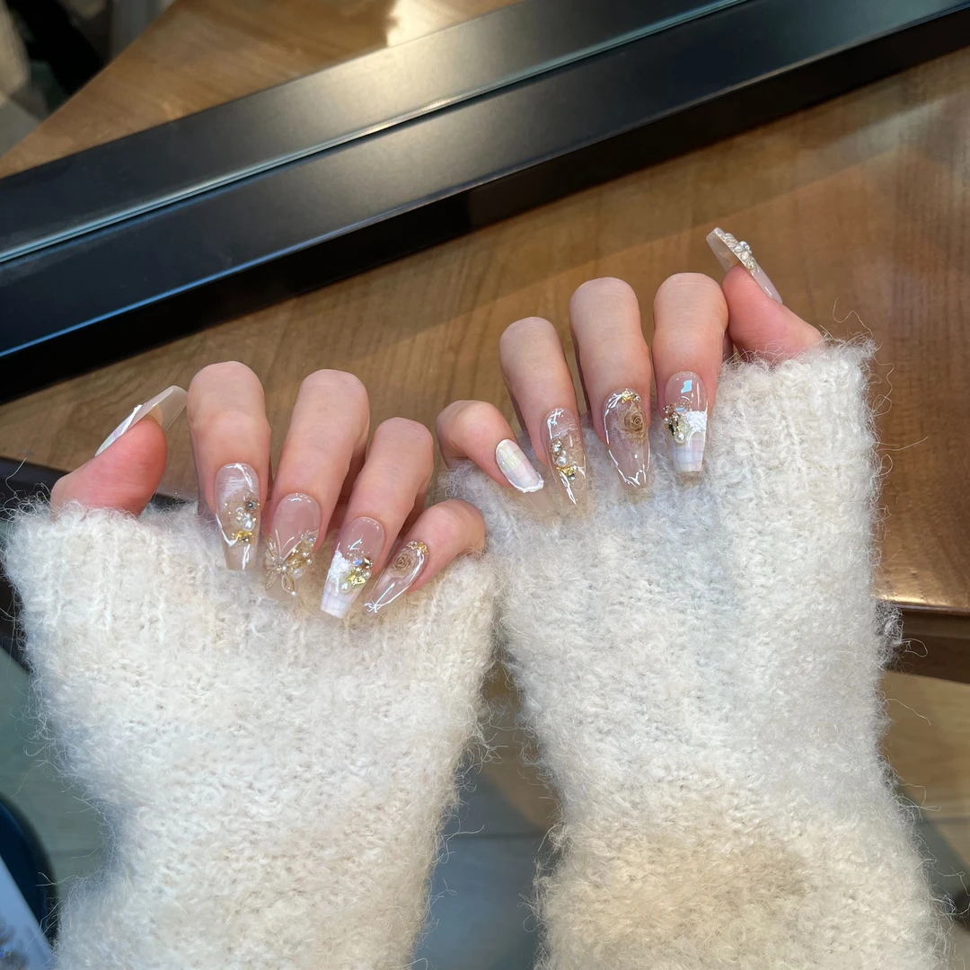 茉哉【轻启秋日】纯手工定制拆卸穿戴甲A3283