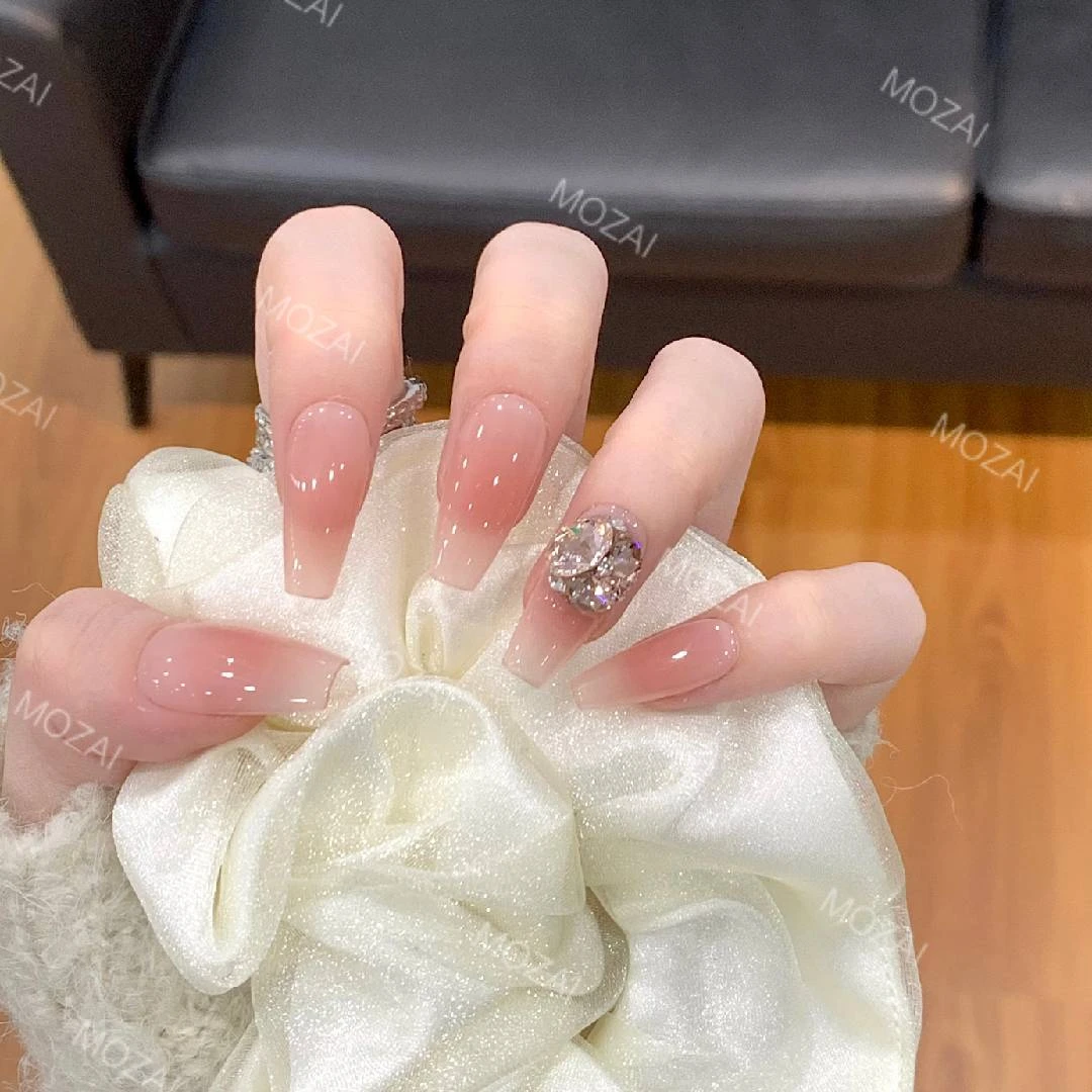 茉哉高定【施家全华/微光】纯手工定制美甲拆卸穿戴甲A3043