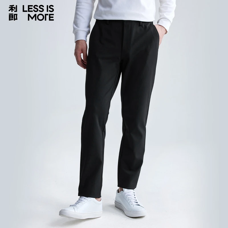 【针织锦粘面料】利郎新款舒适透气防风弹力小脚休闲裤608(A4QXK002