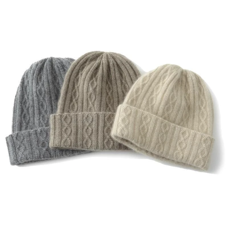 羊毛帽子加厚男女情侣秋冬季针织毛线护耳帽冬季女帽子休闲针织帽