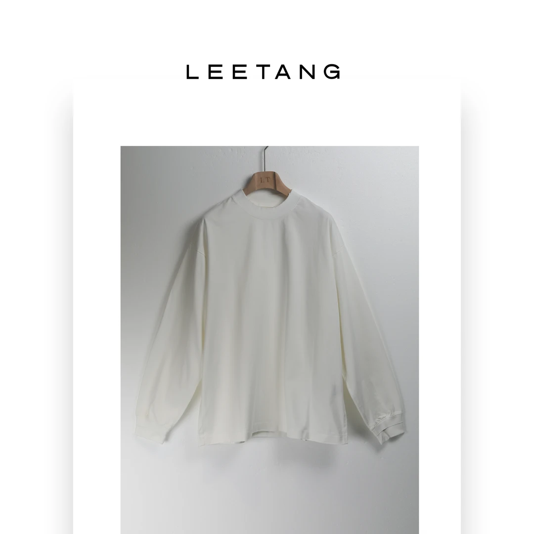 【LEETANG】净版水洗磨边长袖卫衣LT-10326