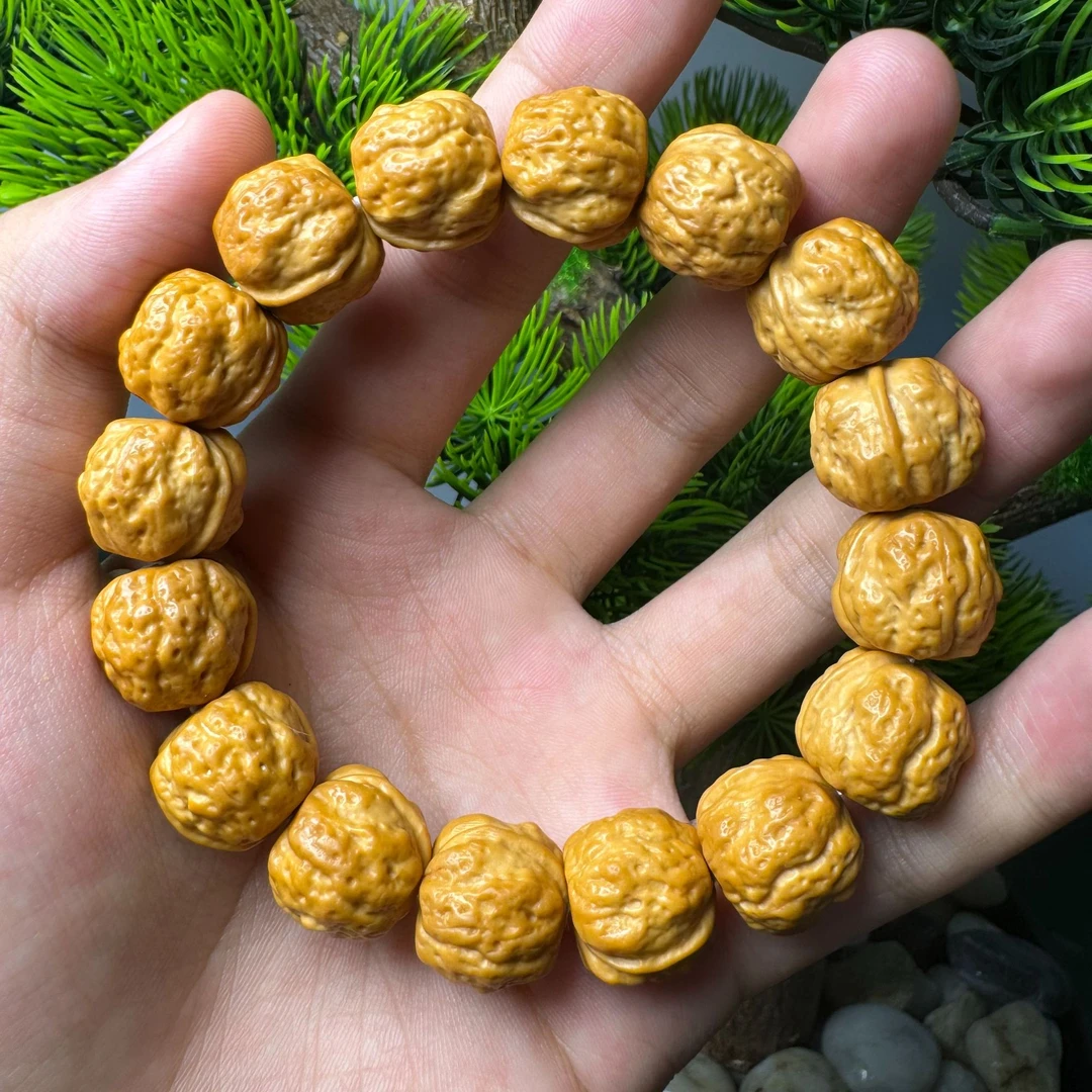 【二代禅宗】原皮原色手工精雕猴头文玩手串二代禅宗猴头核桃高油