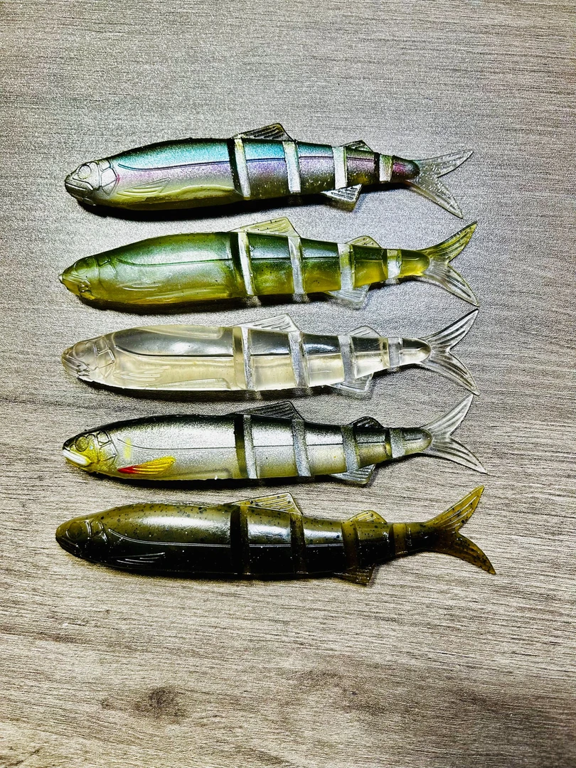 路亚饵 嘉瓦隆软饵5个  长14 ㎝