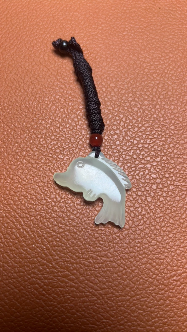 精品岫玉河豚挂件