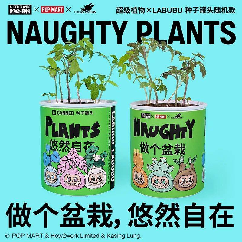 【拉布布联名】微型盆栽联名绿植种子罐头种植实物随机发芽个性具体