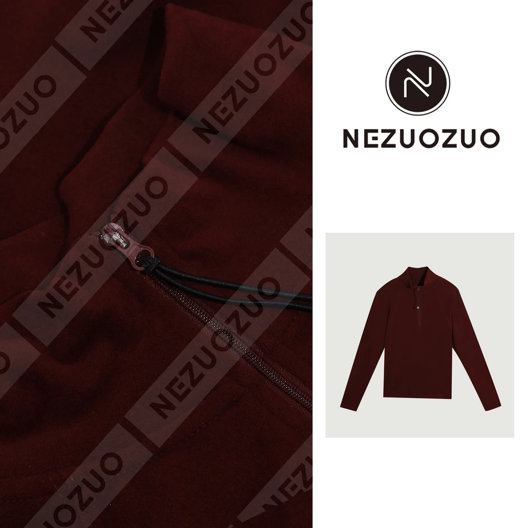 NEZUOZUO【立领套头卫衣】半拉链设计显瘦百搭立领保暖休闲外套