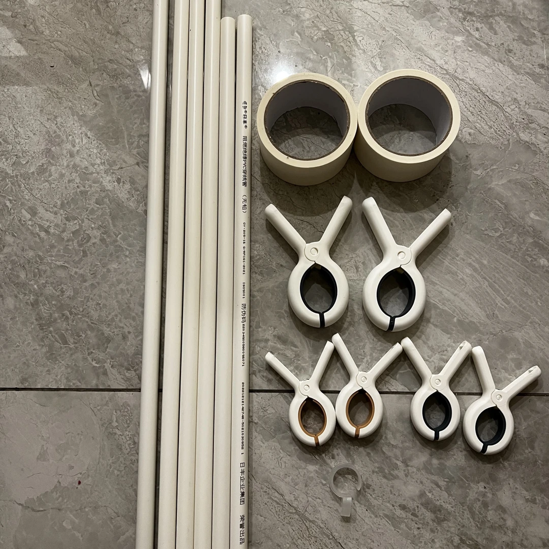 十字绣卷绣布工具：管子、美纹胶带、夹子（请看仔细选项）