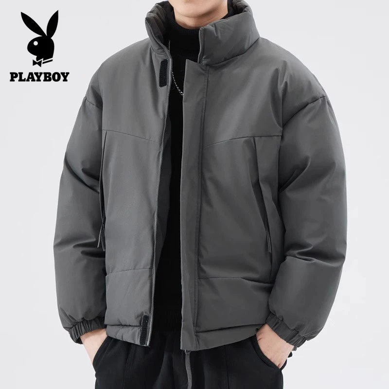 花花公子棉服男款加厚保暖男装冬季爆款2024新款男士外套秋冬外套