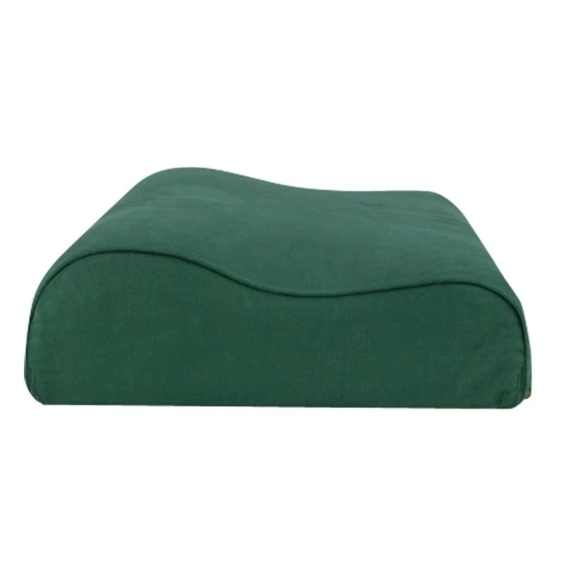 正品军绿色枕头护颈椎单人制式棉蓝色硬质棉枕芯枕头