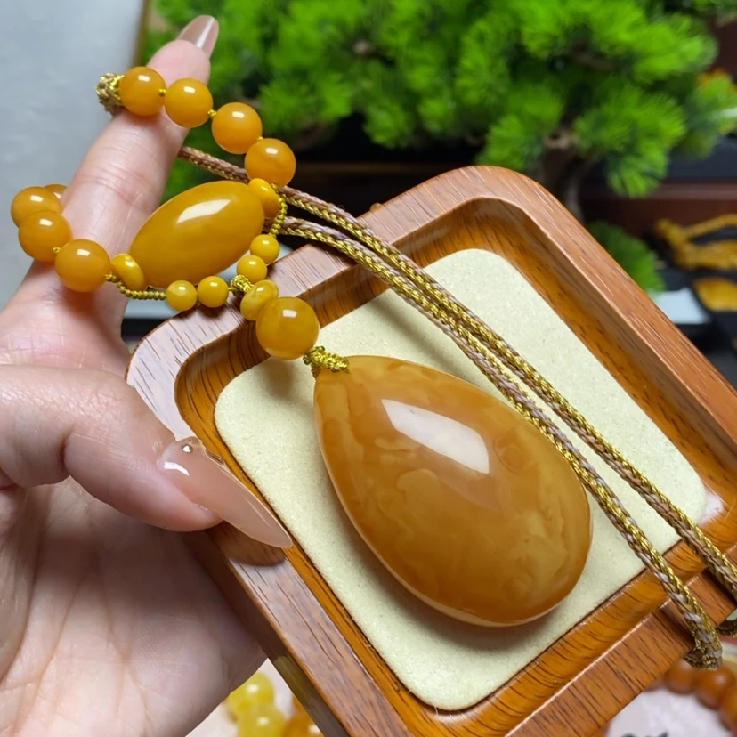 【闪购商品】蜜蜡颈饰未镶嵌项链