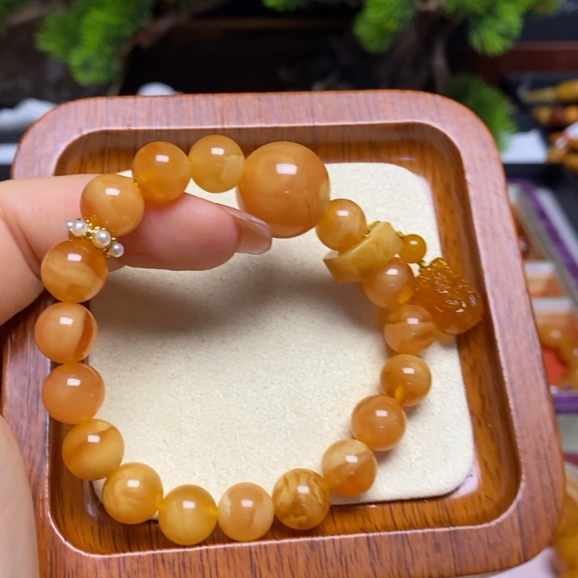 【闪购商品】蜜蜡手链未镶嵌手串