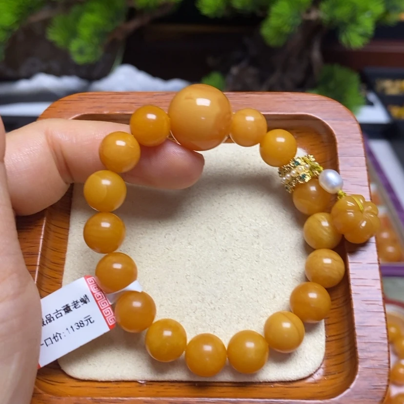 【闪购商品】蜜蜡手链未镶嵌手串