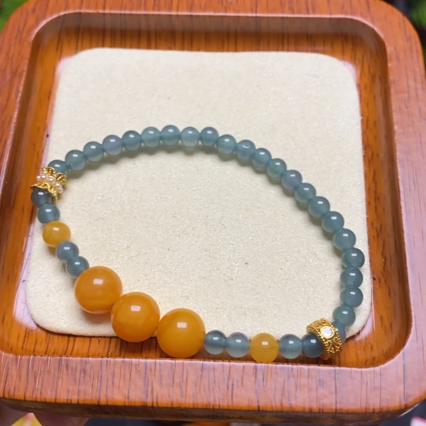 【闪购商品】蜜蜡手链未镶嵌手串