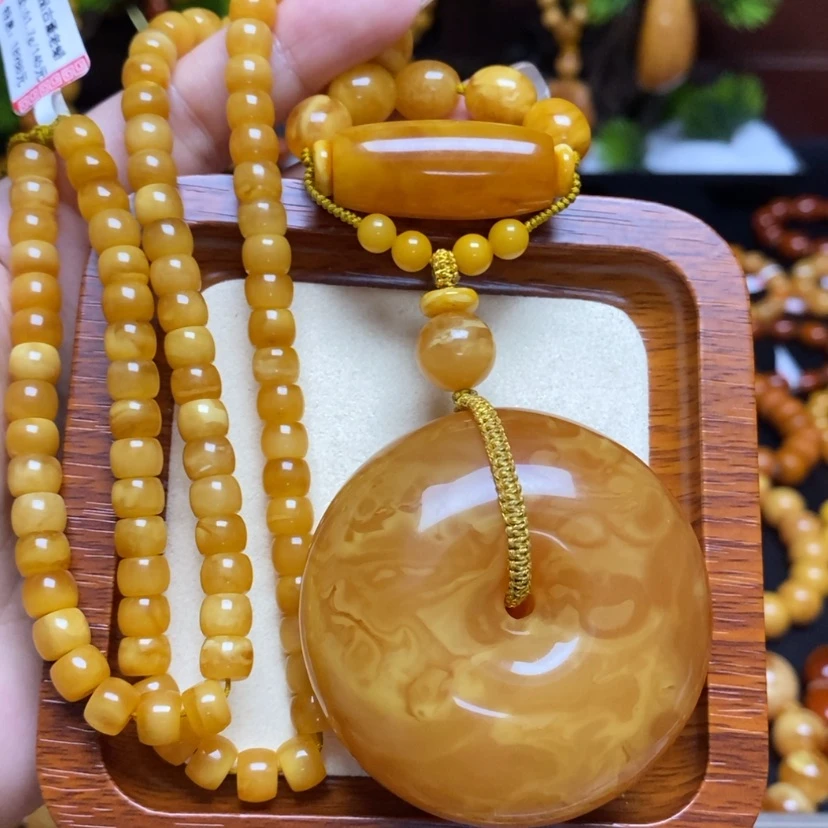 【闪购商品】蜜蜡颈饰未镶嵌项链