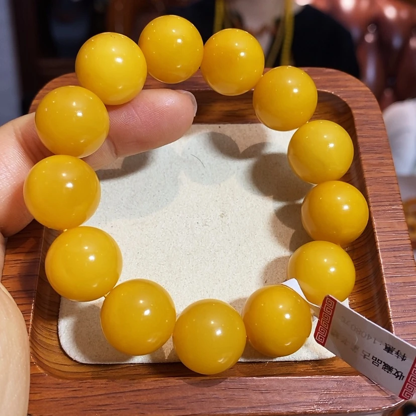 【闪购商品】蜜蜡手链未镶嵌刘***爸