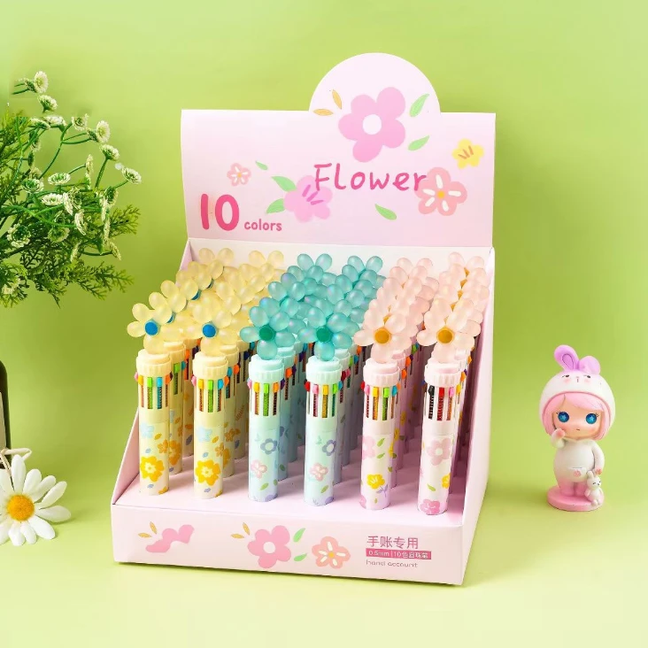 6016小雏菊十色手账用圆珠笔