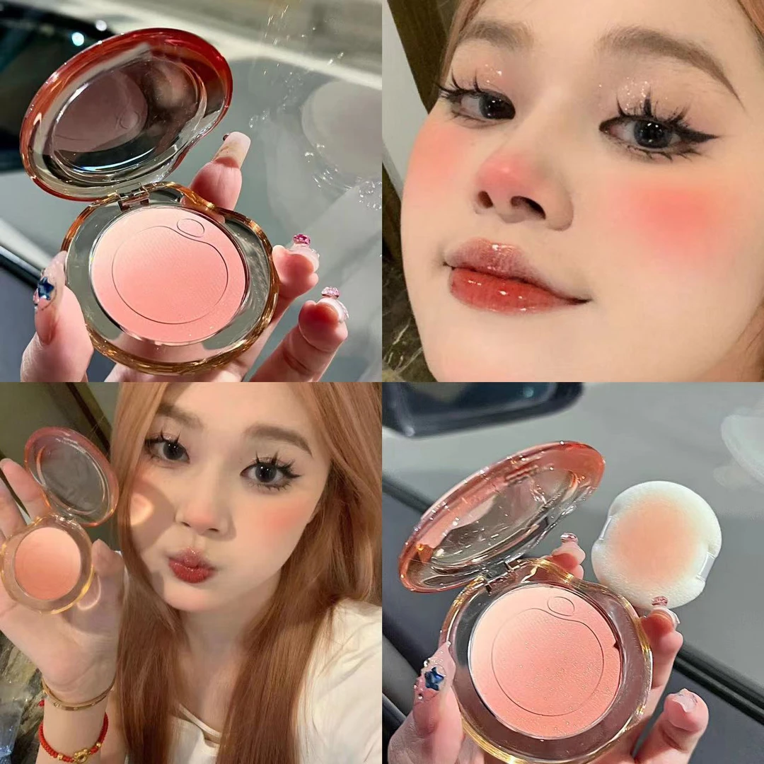 橄榄皮天菜~气泡腮红渐变膨胀自然修容哑光显白超细腻纯欲风腮红