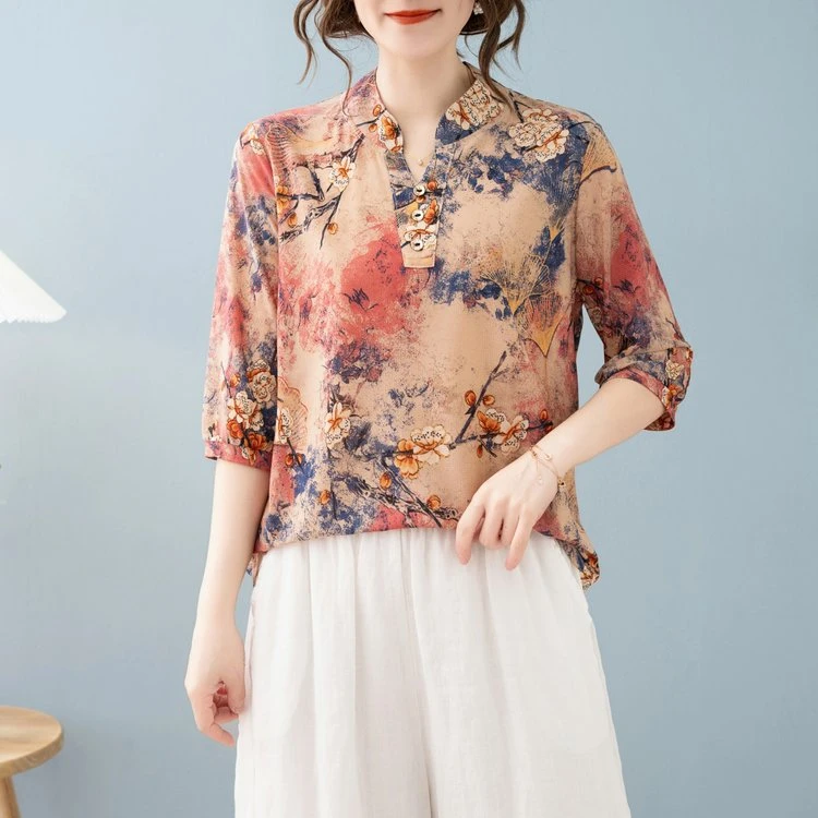 蕾丝衫/雪纺衫舒适自然，为你带来全新感受。2024年春季