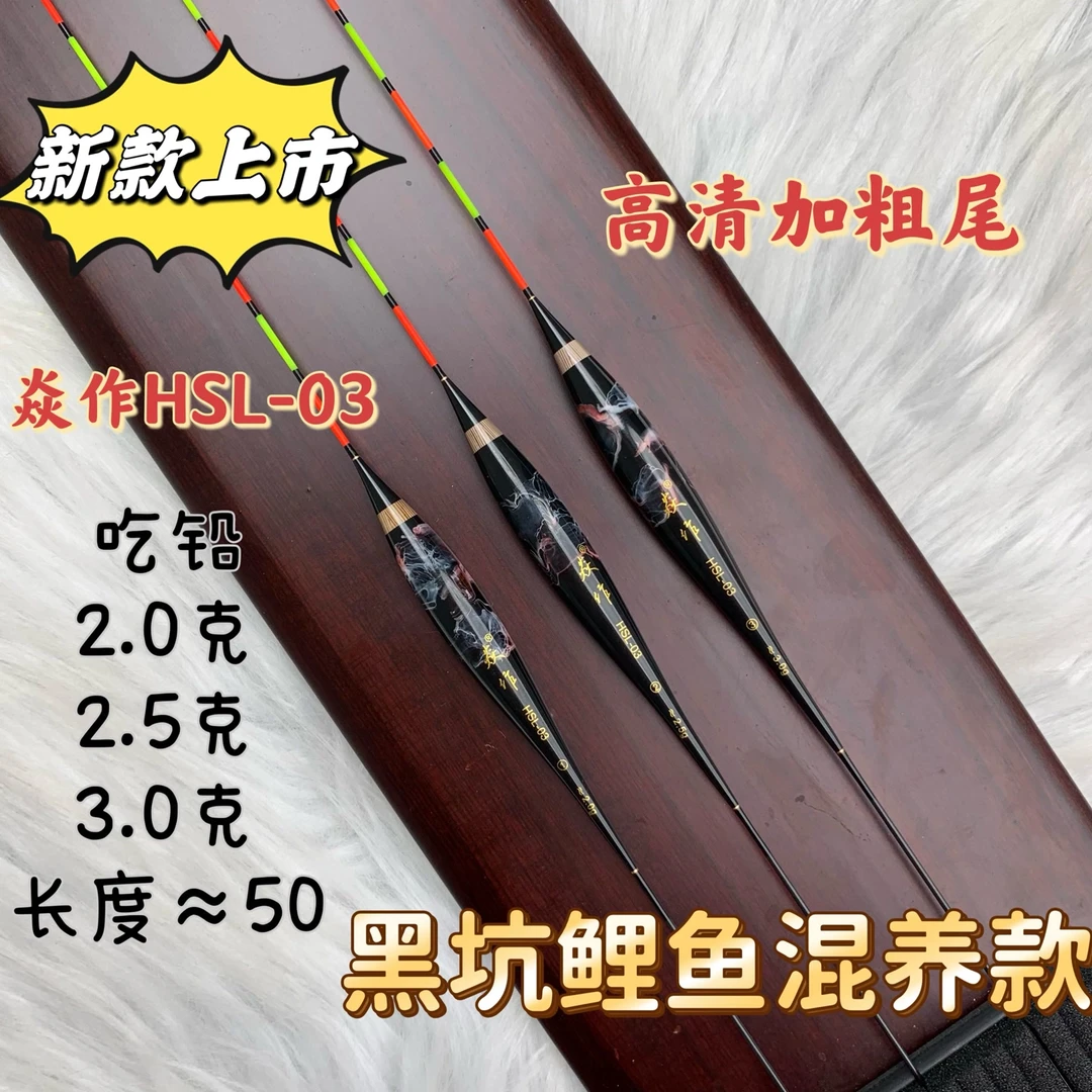 焱作2023款夏焱作新款手绘带壳芦苇HSL03浮漂