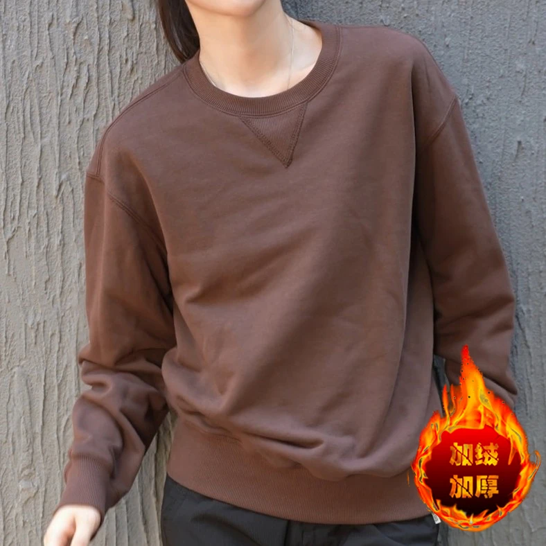 【高克重棉|高品质】春秋季新款男士潮流卫衣纯色外穿男615