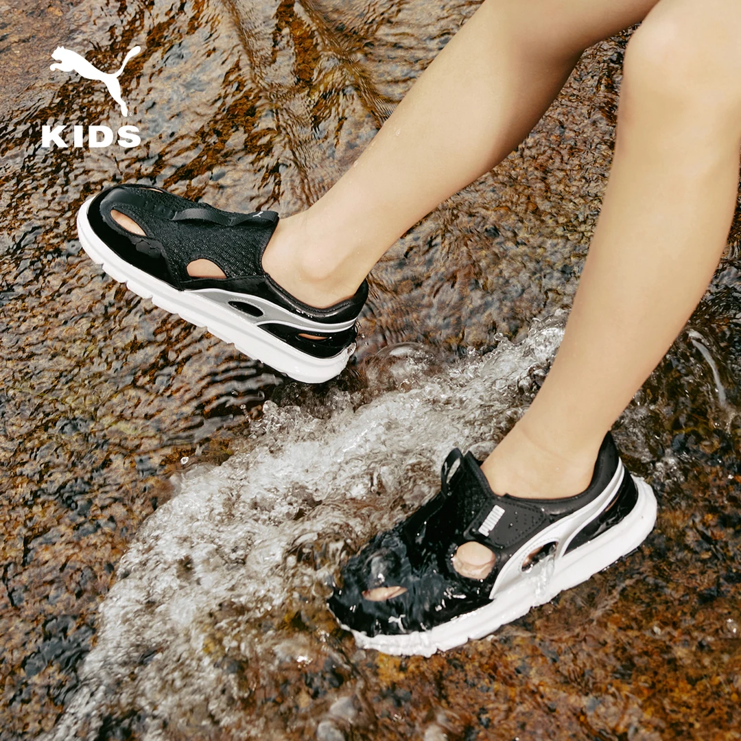 【儿童旗舰】PUMA彪马儿童中童防滑拖凉鞋透气舒适休闲包头鞋399437