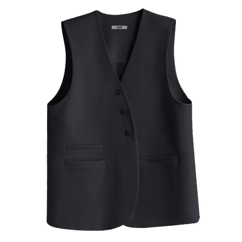 宽松马甲女春秋新款无袖坎肩西装叠穿小背心夏网红马夹小个子0543